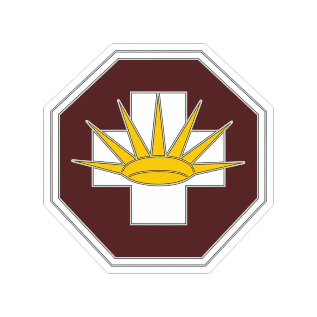 8 Medical Brigade 3 (U.S. Army) Transparent STICKER Die-Cut Vinyl Decal - The Sticker Space