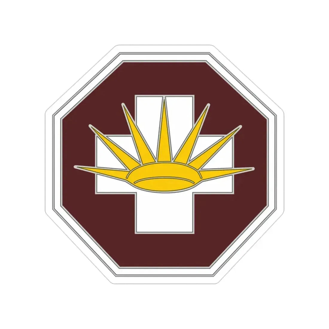 8 Medical Brigade 3 (U.S. Army) Transparent STICKER Die-Cut Vinyl Decal - The Sticker Space