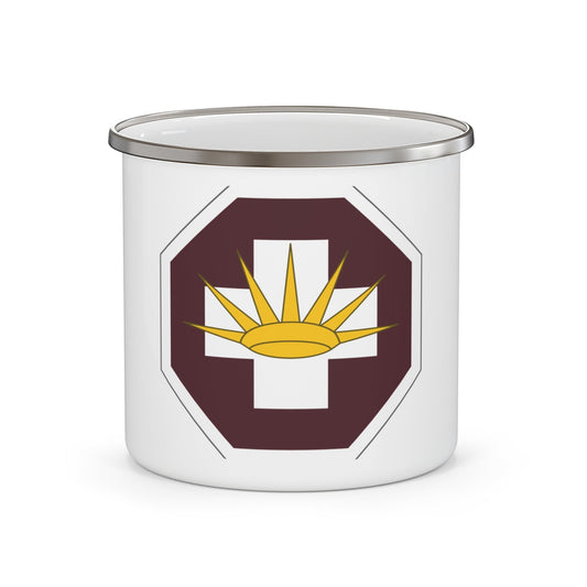 8 Medical Brigade (U.S. Army) 12oz Enamel Mug-12oz-The Sticker Space