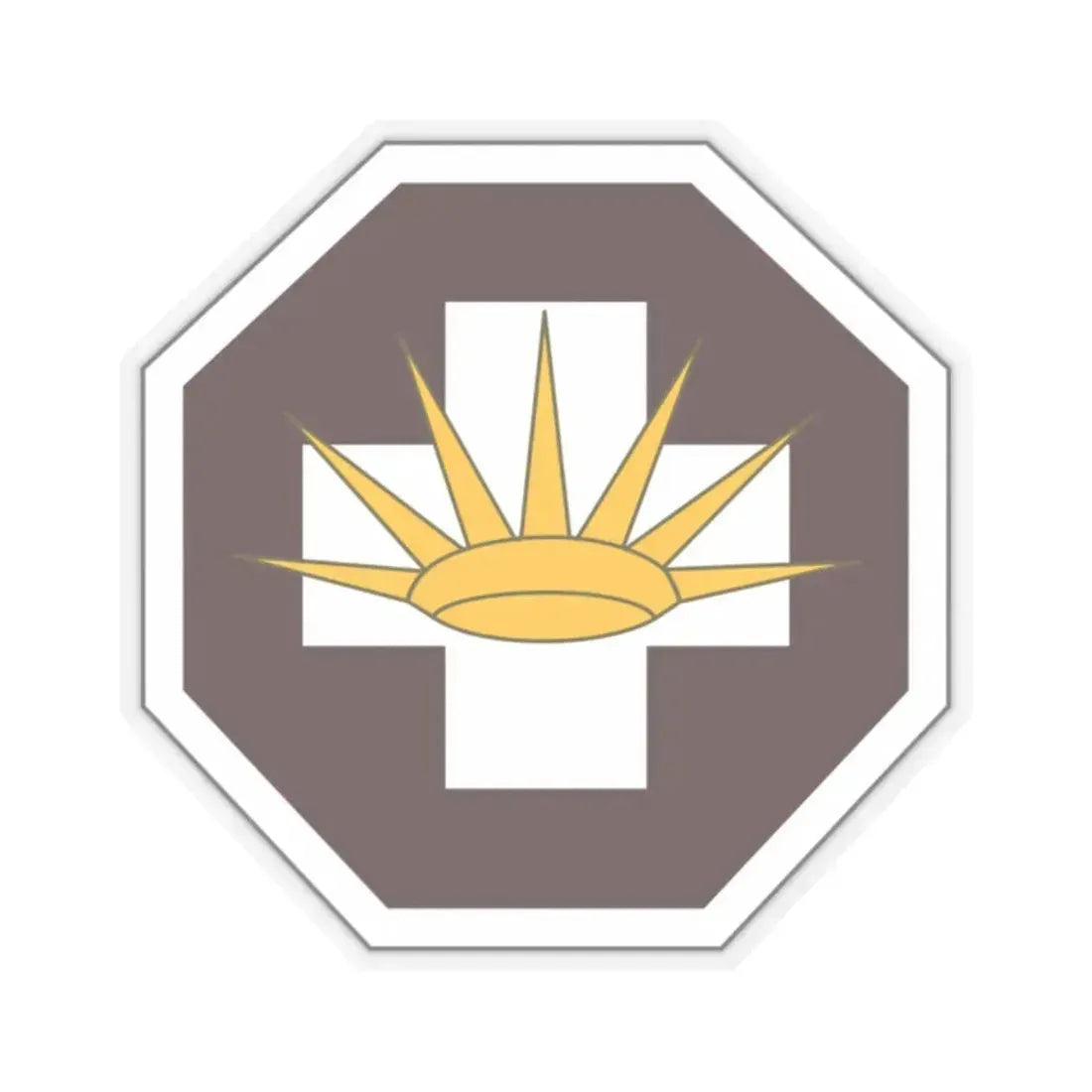 8 Medical Brigade (U.S. Army) STICKER Vinyl Kiss-Cut Decal 2 Inch Transparent - The Sticker Space