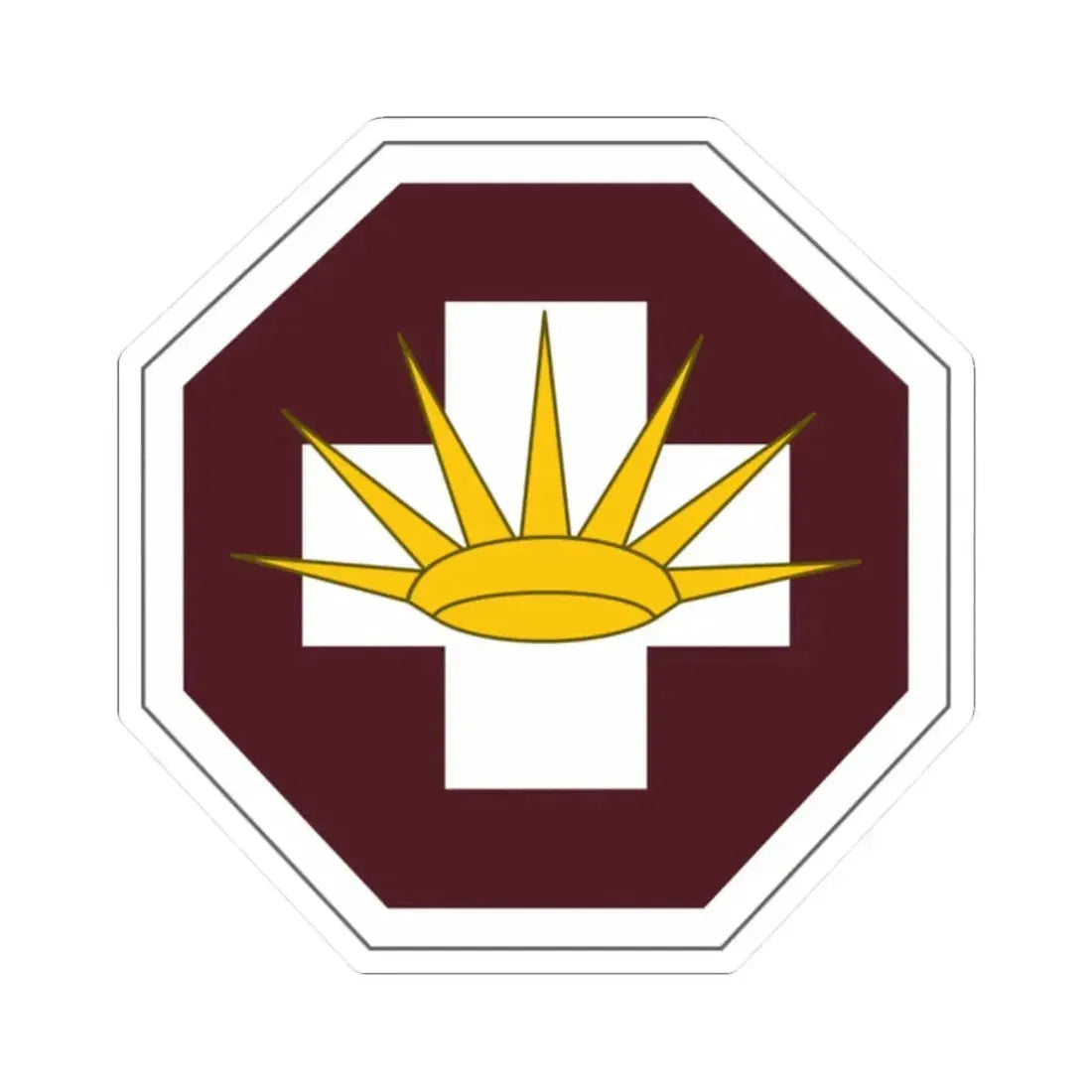 8 Medical Brigade (U.S. Army) STICKER Vinyl Kiss-Cut Decal 2 Inch White - The Sticker Space