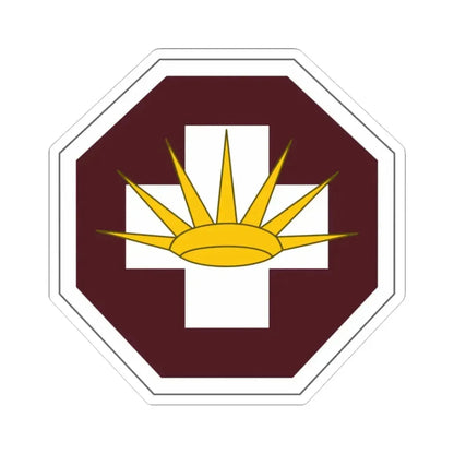 8 Medical Brigade (U.S. Army) STICKER Vinyl Kiss-Cut Decal 3 Inch White - The Sticker Space