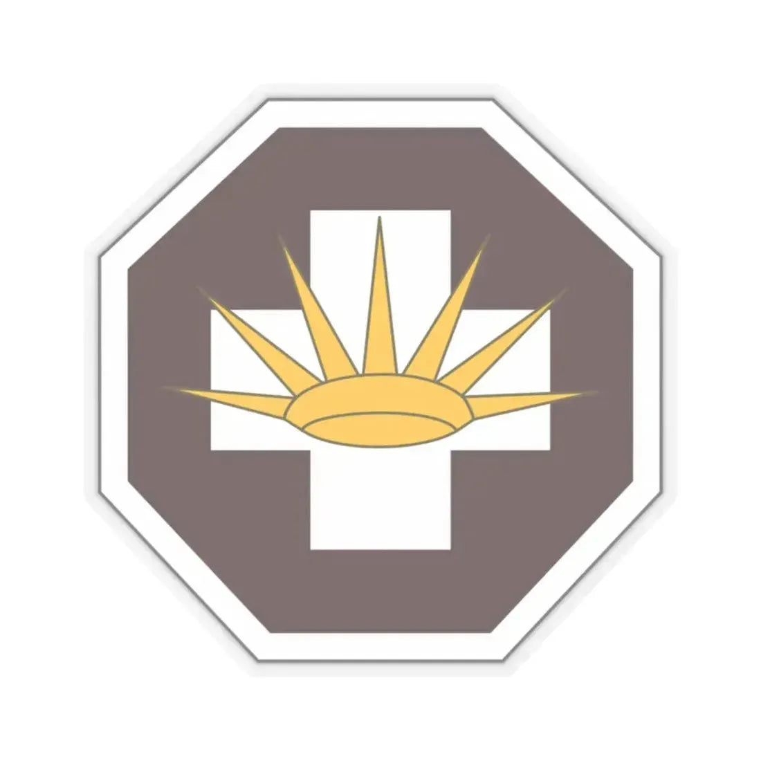 8 Medical Brigade (U.S. Army) STICKER Vinyl Kiss-Cut Decal 6 Inch Transparent - The Sticker Space