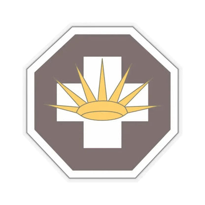 8 Medical Brigade (U.S. Army) STICKER Vinyl Kiss-Cut Decal 6 Inch Transparent - The Sticker Space