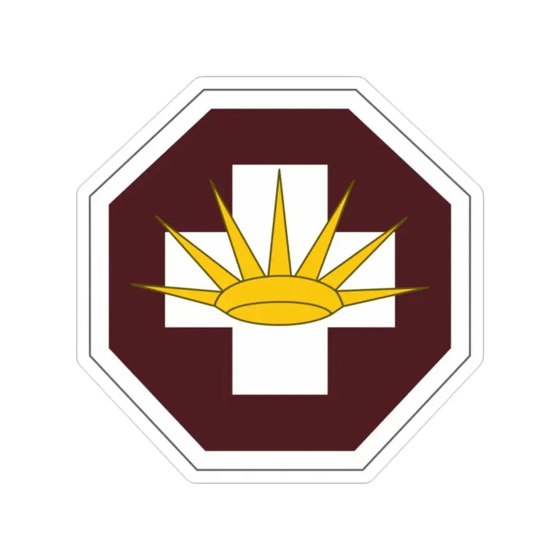 8 Medical Brigade (U.S. Army) Transparent STICKER Die-Cut Vinyl Decal 2 Inch - The Sticker Space
