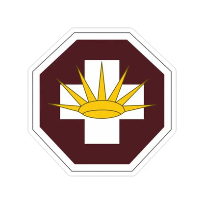 8 Medical Brigade (U.S. Army) Transparent STICKER Die-Cut Vinyl Decal 2 Inch - The Sticker Space