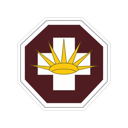 8 Medical Brigade (U.S. Army) Transparent STICKER Die-Cut Vinyl Decal 3 Inch - The Sticker Space