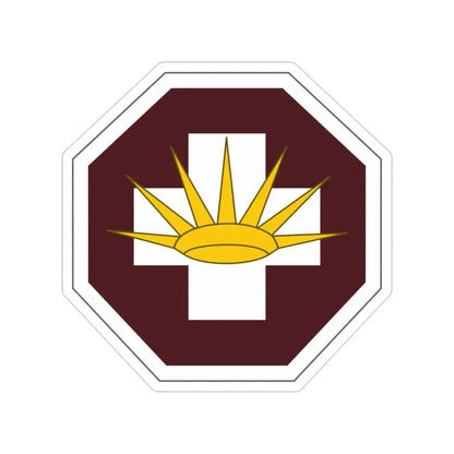 8 Medical Brigade (U.S. Army) Transparent STICKER Die-Cut Vinyl Decal 4 Inch - The Sticker Space