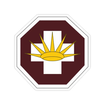 8 Medical Brigade (U.S. Army) Transparent STICKER Die-Cut Vinyl Decal 5 Inch - The Sticker Space