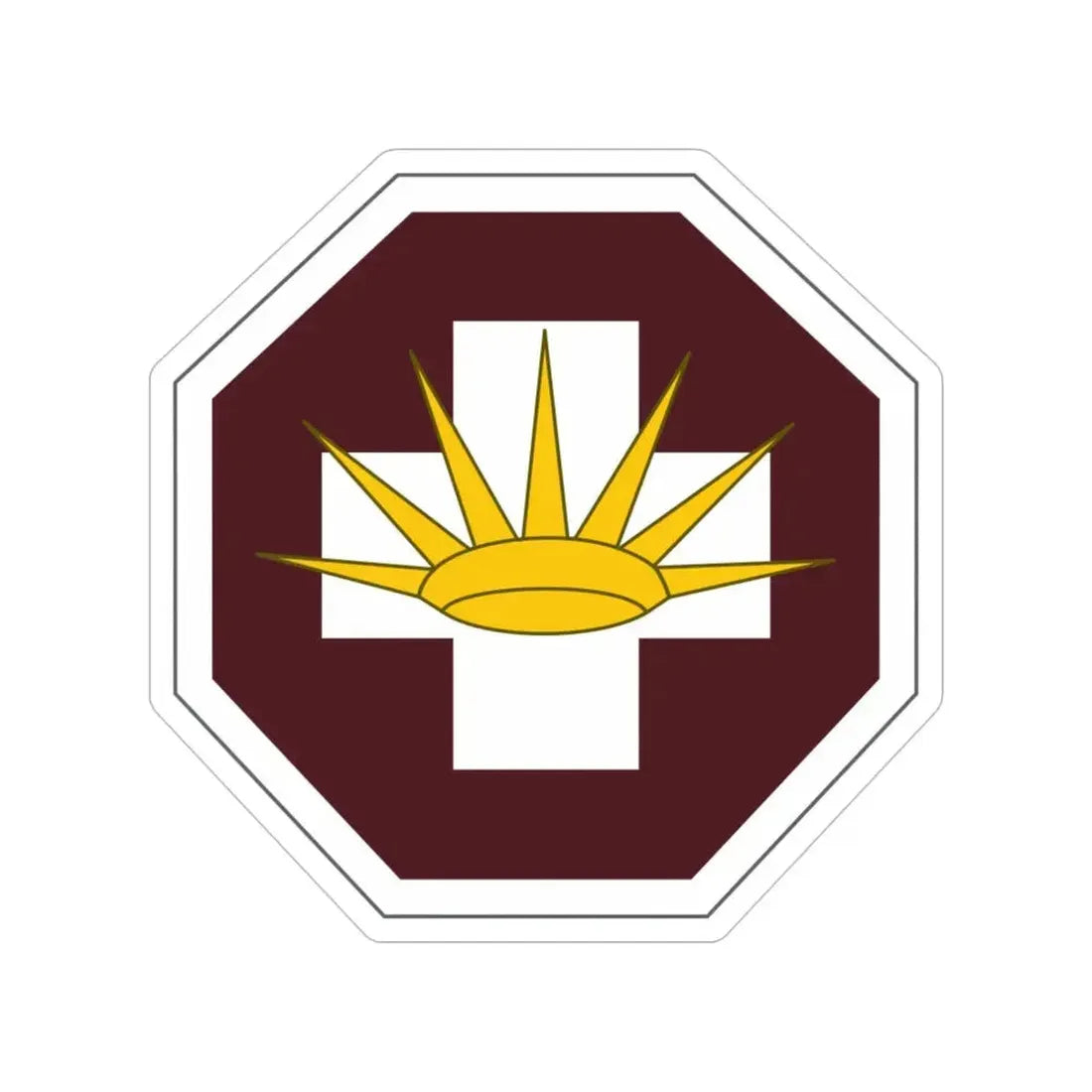 8 Medical Brigade (U.S. Army) Transparent STICKER Die-Cut Vinyl Decal 6 Inch - The Sticker Space