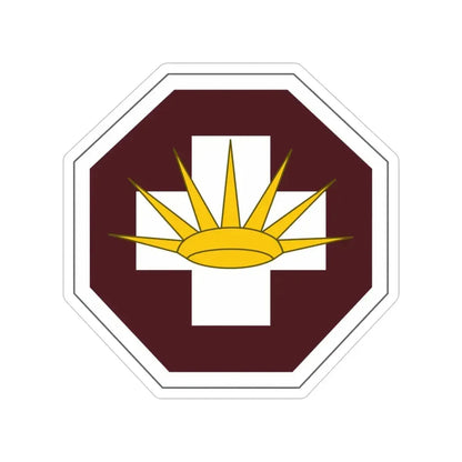 8 Medical Brigade (U.S. Army) Transparent STICKER Die-Cut Vinyl Decal 6 Inch - The Sticker Space