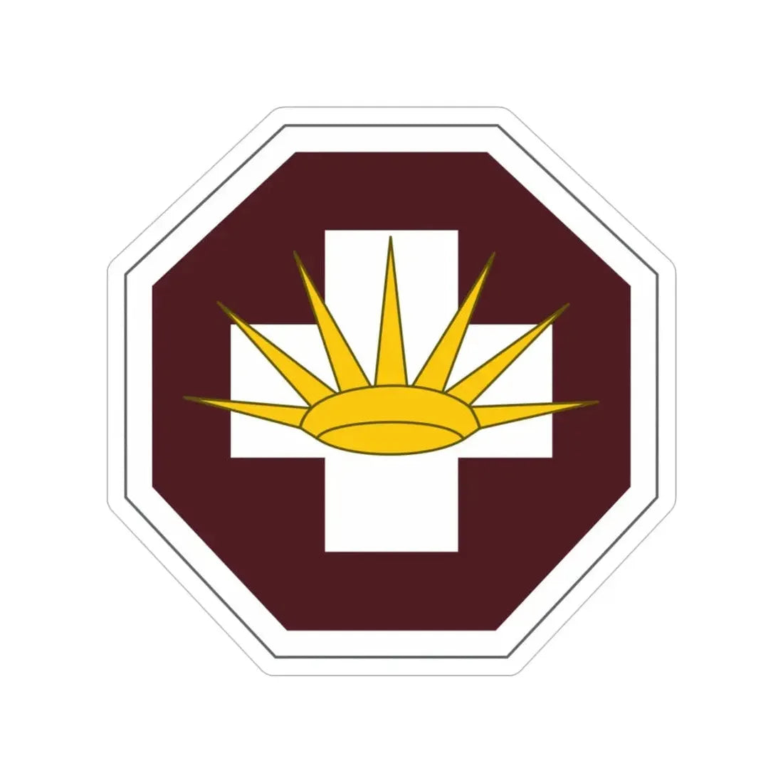 8 Medical Brigade (U.S. Army) Transparent STICKER Die-Cut Vinyl Decal - The Sticker Space