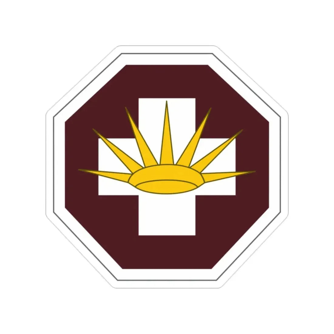 8 Medical Brigade (U.S. Army) Transparent STICKER Die-Cut Vinyl Decal - The Sticker Space