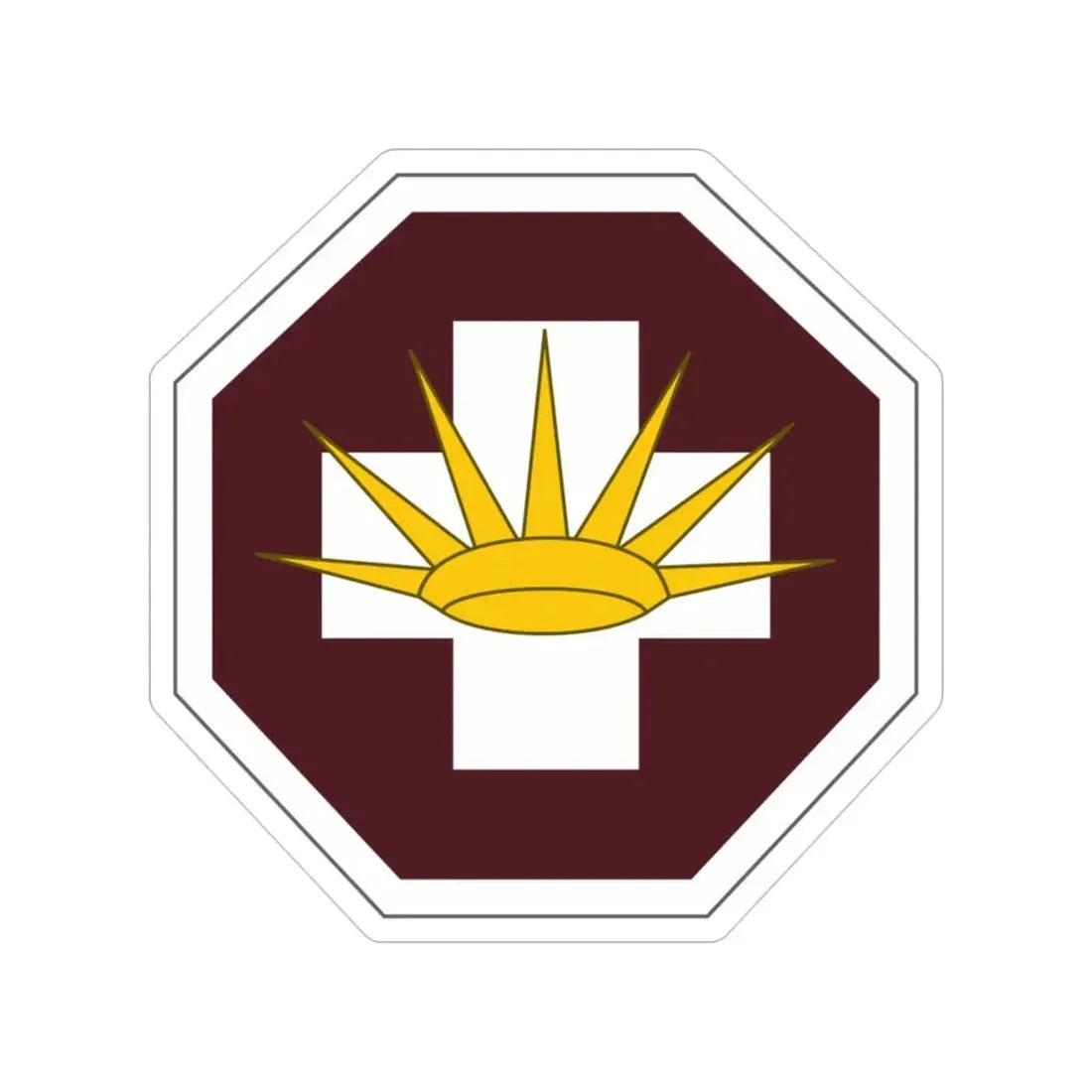 8 Medical Brigade (U.S. Army) Transparent STICKER Die-Cut Vinyl Decal - The Sticker Space