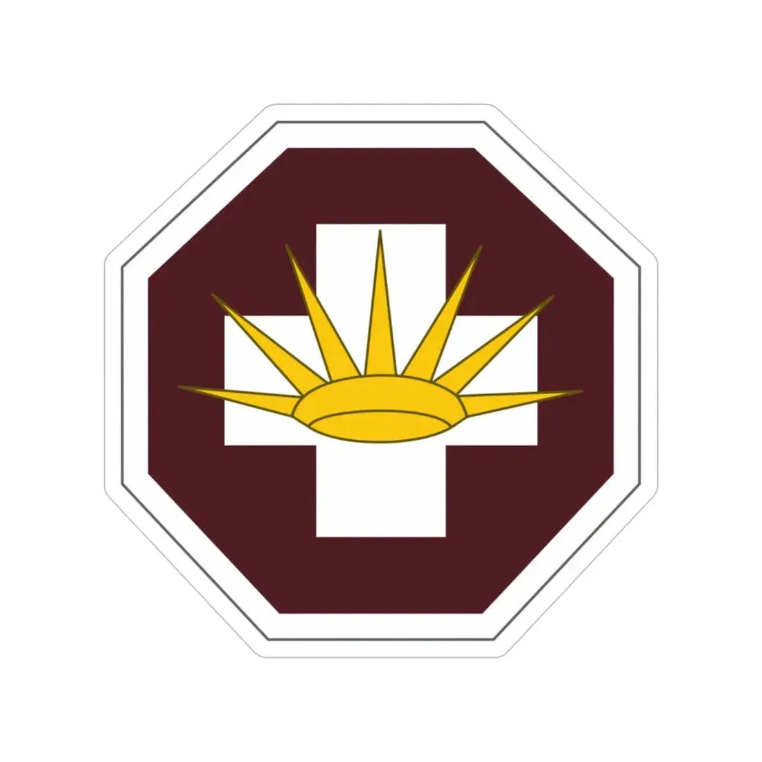 8 Medical Brigade (U.S. Army) Transparent STICKER Die-Cut Vinyl Decal - The Sticker Space