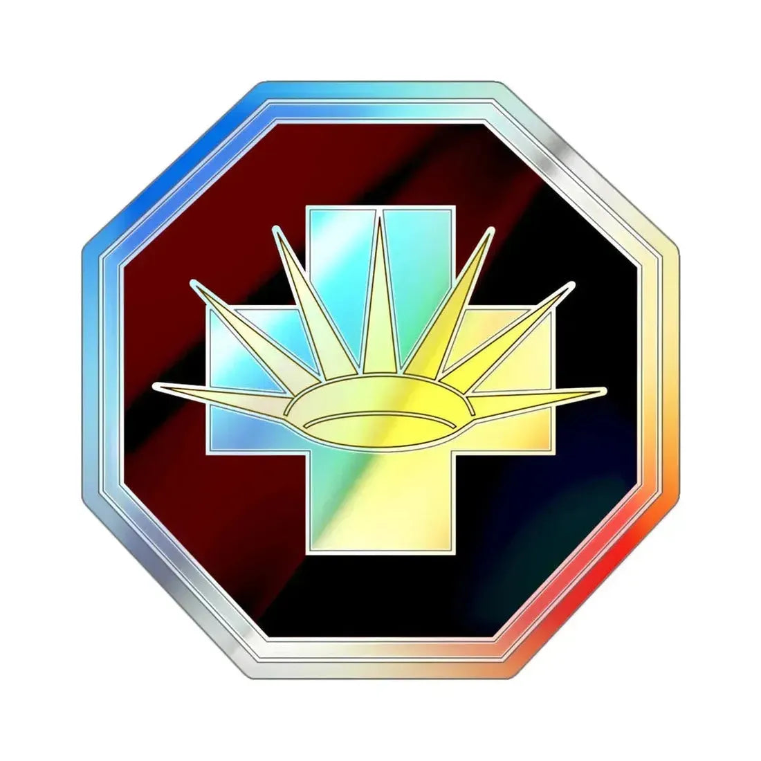 8 Medical Brigade v3 (U.S. Army) Holographic STICKER Die-Cut Vinyl Decal - The Sticker Space