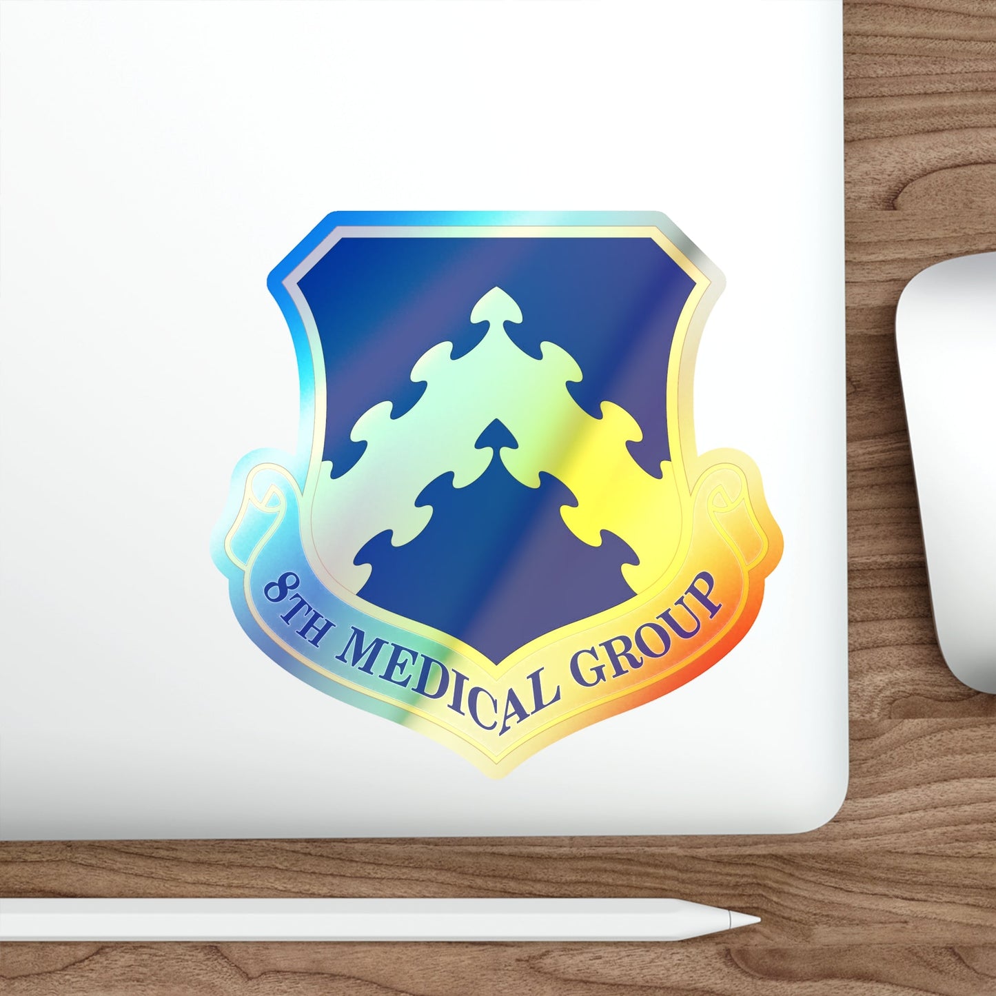 8 Medical Group PACAF (U.S. Air Force) Holographic STICKER Die-Cut Vinyl Decal-The Sticker Space