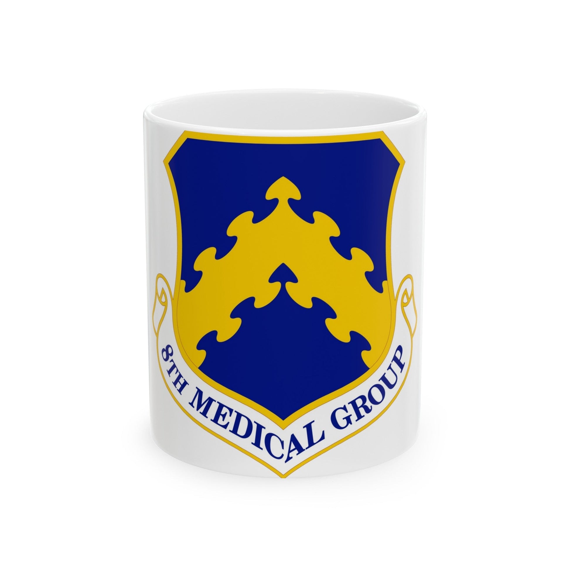 8 Medical Group PACAF (U.S. Air Force) White Coffee Mug-11oz-The Sticker Space