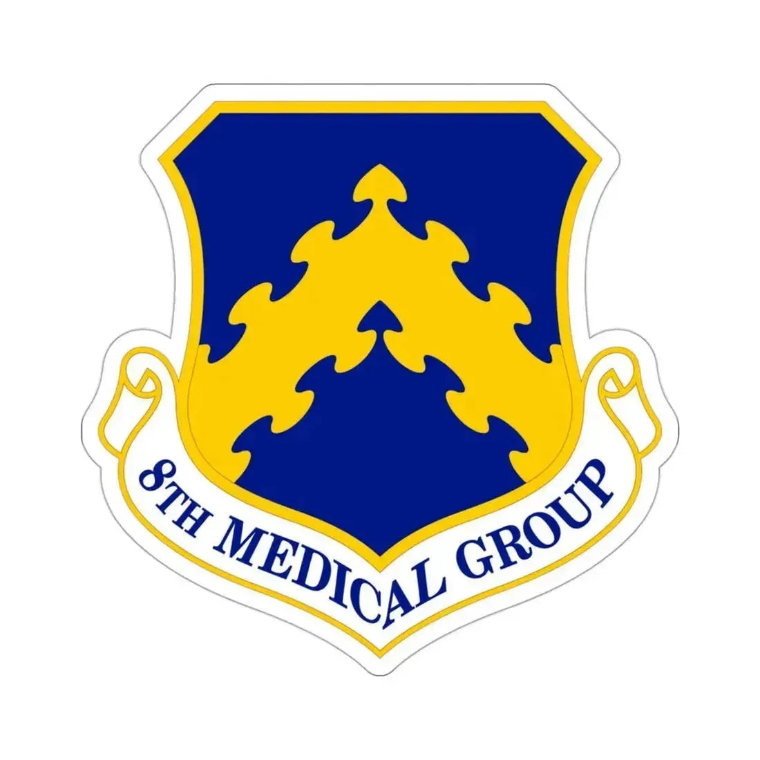 8 Medical Group PACAF (U.S. Air Force) STICKER Vinyl Die-Cut Decal 3 Inch - The Sticker Space