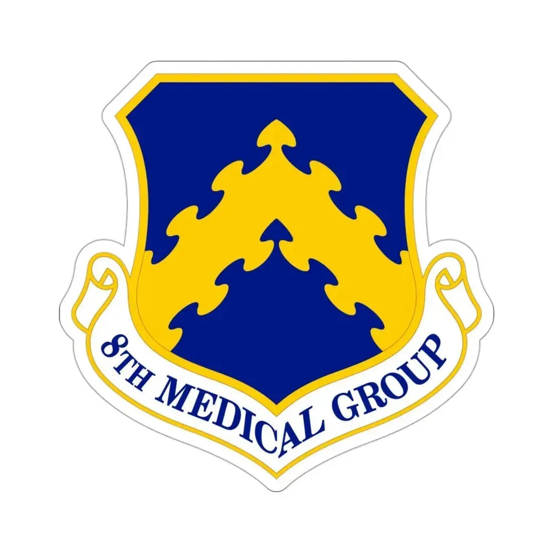8 Medical Group PACAF (U.S. Air Force) STICKER Vinyl Die-Cut Decal 3 Inch - The Sticker Space