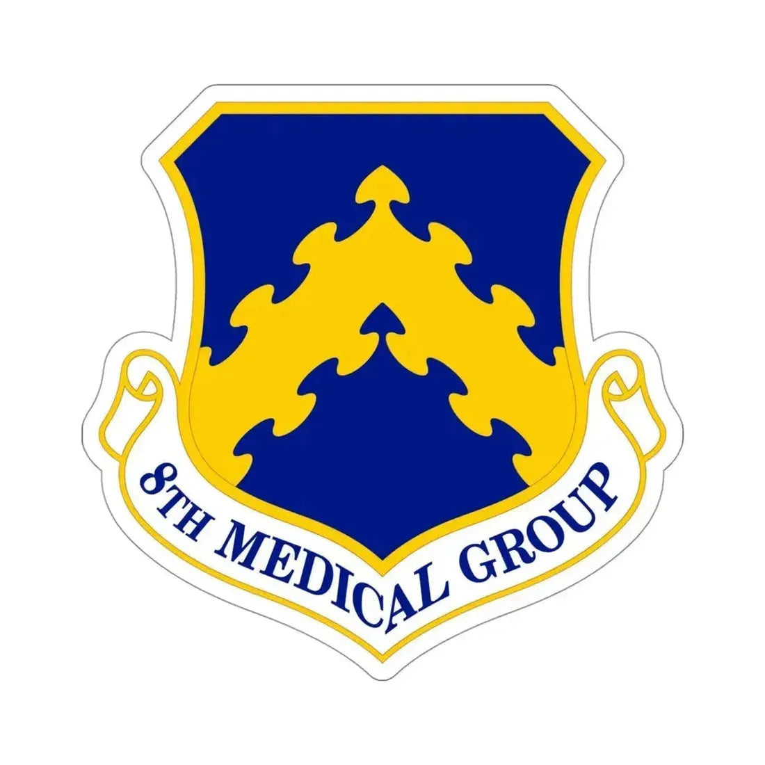 8 Medical Group PACAF (U.S. Air Force) STICKER Vinyl Die-Cut Decal 4 Inch - The Sticker Space
