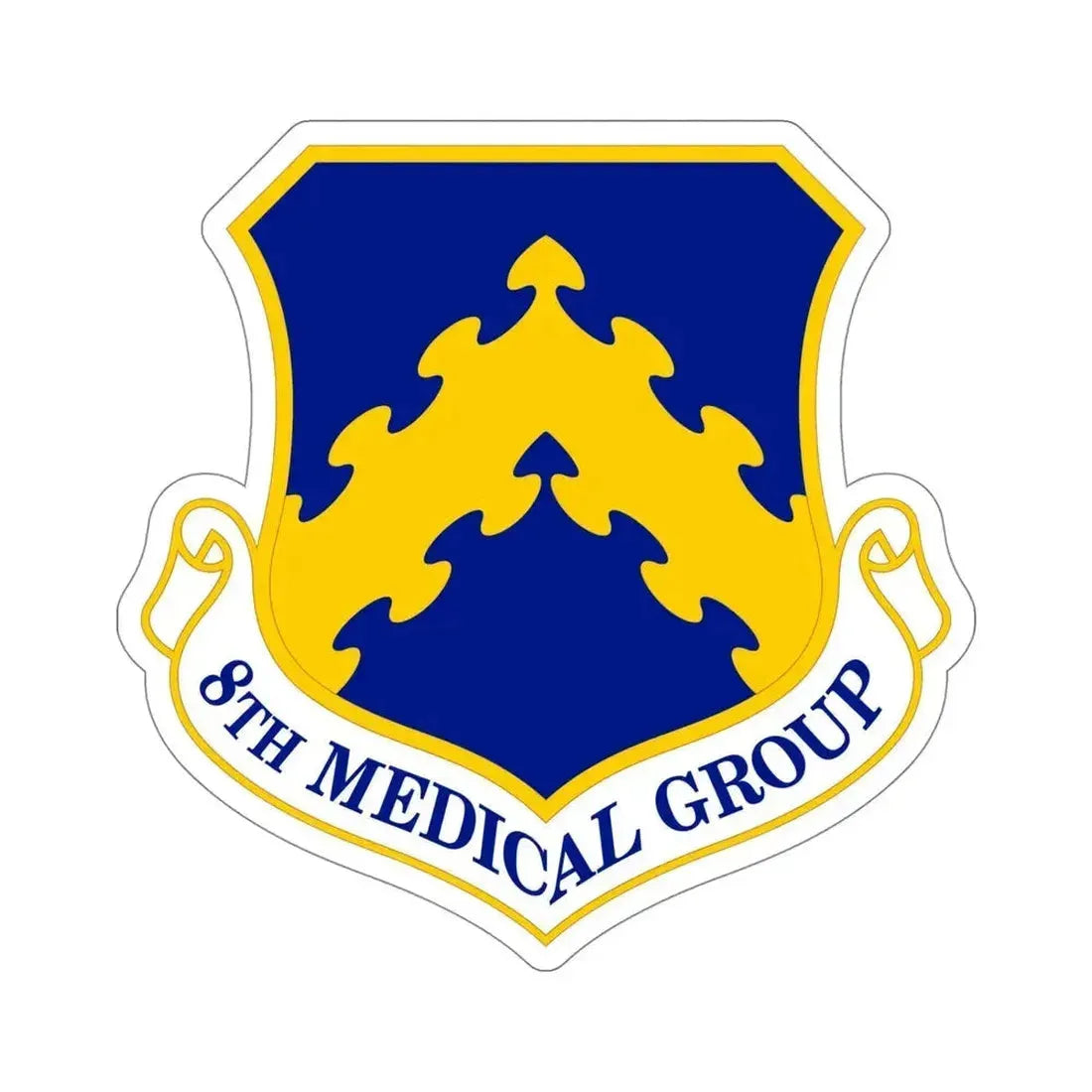 8 Medical Group PACAF (U.S. Air Force) STICKER Vinyl Die-Cut Decal 5 Inch - The Sticker Space