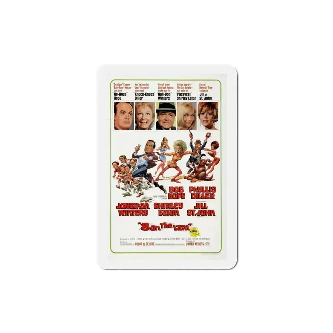 8 on the Lam 1967 Movie Poster Refrigerator Magnet 4 Inch - The Sticker Space