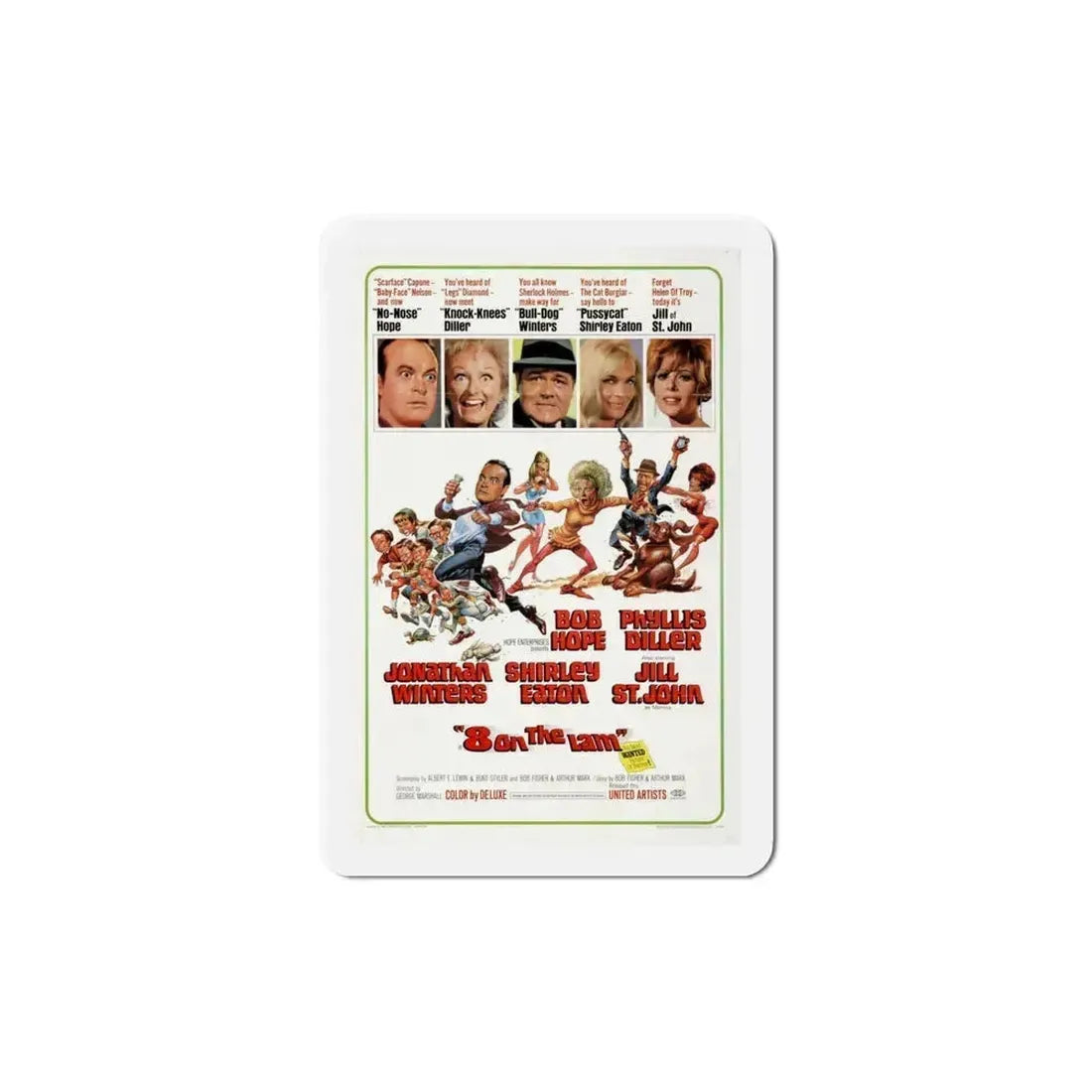 8 on the Lam 1967 Movie Poster Refrigerator Magnet 5 Inch - The Sticker Space