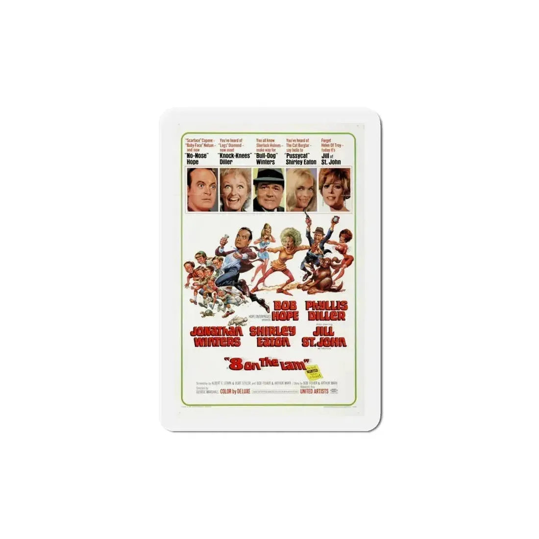 8 on the Lam 1967 Movie Poster Refrigerator Magnet 6 Inch - The Sticker Space