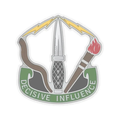 8 Psychological Operations Group (U.S. Army) STICKER Vinyl Kiss-Cut Decal 3 Inch Transparent - The Sticker Space