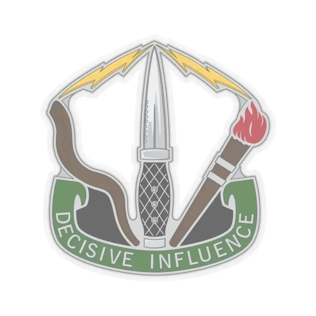 8 Psychological Operations Group (U.S. Army) STICKER Vinyl Kiss-Cut Decal 4 Inch Transparent - The Sticker Space