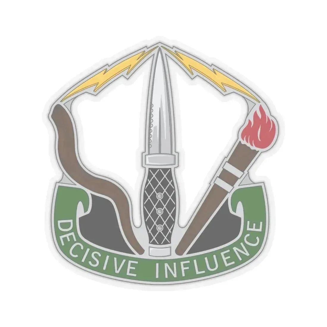 8 Psychological Operations Group (U.S. Army) STICKER Vinyl Kiss-Cut Decal 6 Inch Transparent - The Sticker Space