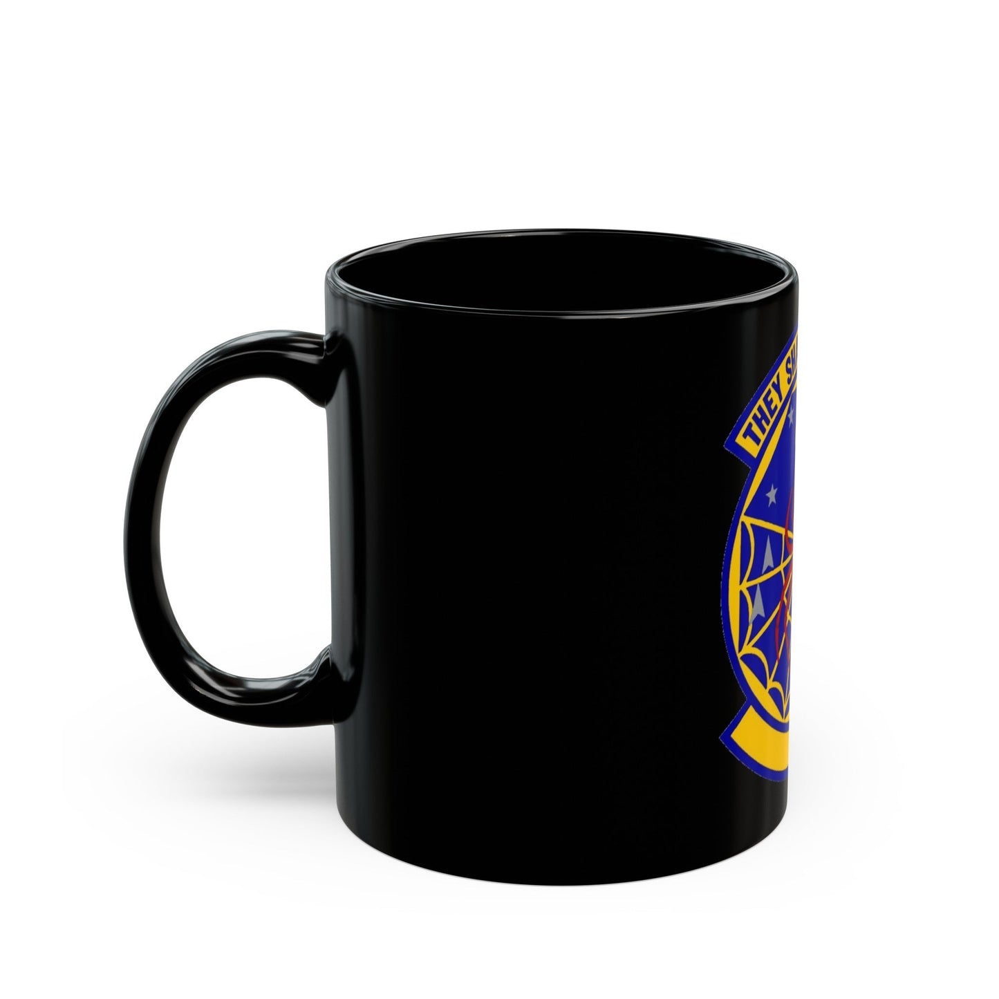 8 Space Warning Squadron AFRC (U.S. Air Force) Black Coffee Mug-The Sticker Space