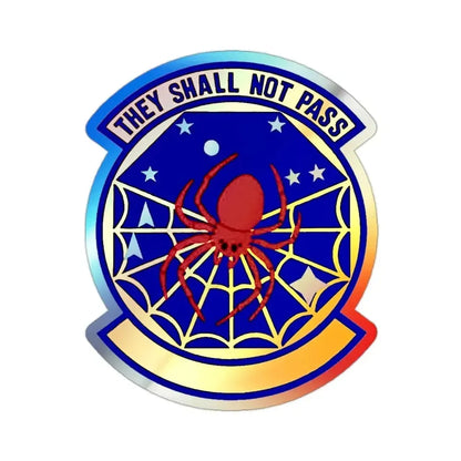 8 Space Warning Squadron AFRC (U.S. Air Force) Holographic STICKER Die-Cut Vinyl Decal 2 Inch Holographic - The Sticker Space