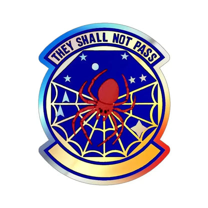8 Space Warning Squadron AFRC (U.S. Air Force) Holographic STICKER Die-Cut Vinyl Decal 4 Inch Holographic - The Sticker Space