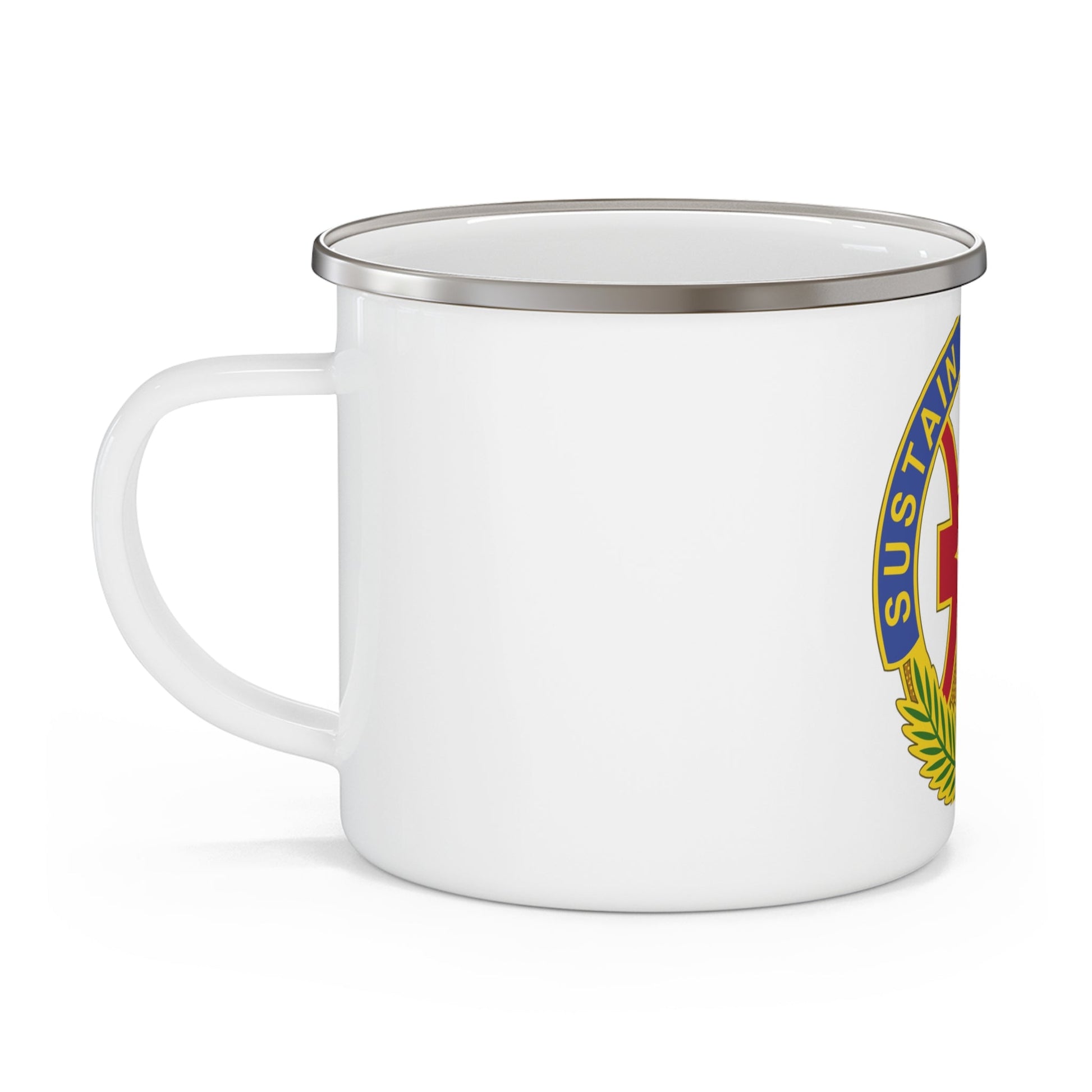 8 Sustainment Command 2 (U.S. Army) 12oz Enamel Mug-12oz-The Sticker Space