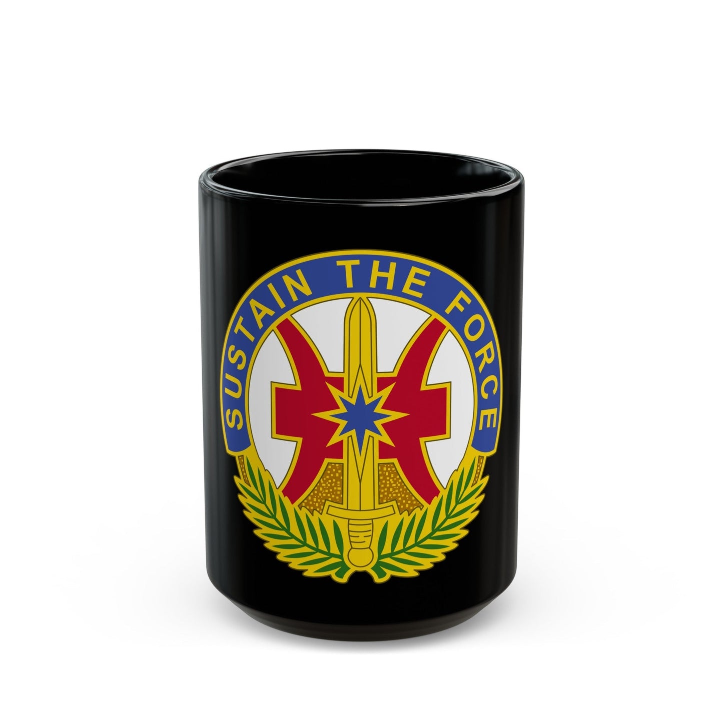 8 Sustainment Command 2 (U.S. Army) Black Coffee Mug-15oz-The Sticker Space