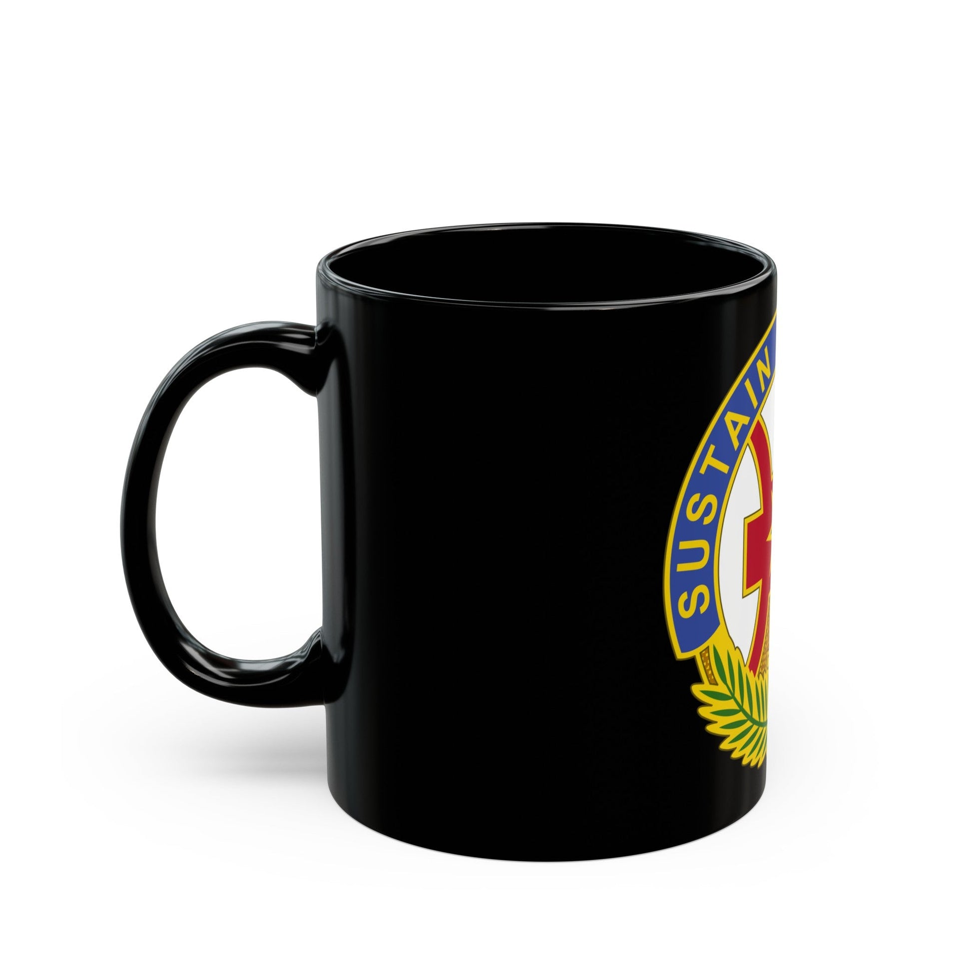 8 Sustainment Command 2 (U.S. Army) Black Coffee Mug-The Sticker Space