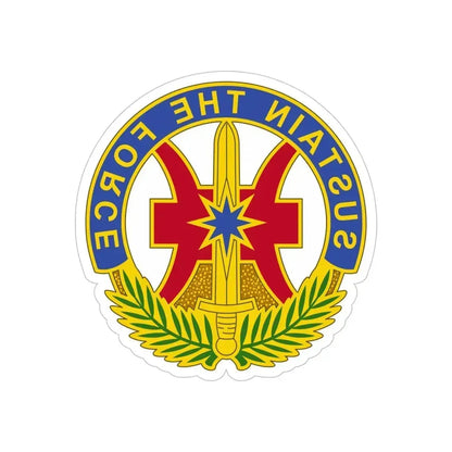 8 Sustainment Command 2 (U.S. Army) REVERSE PRINT Transparent Die-Cut STICKER 5 Inch Die-Cut Transparent - The Sticker Space