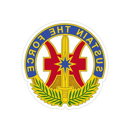 8 Sustainment Command 2 (U.S. Army) REVERSE PRINT Transparent Die-Cut STICKER - The Sticker Space