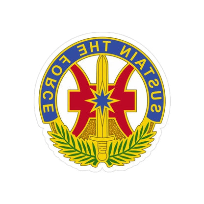 8 Sustainment Command 2 (U.S. Army) REVERSE PRINT Transparent Die-Cut STICKER - The Sticker Space