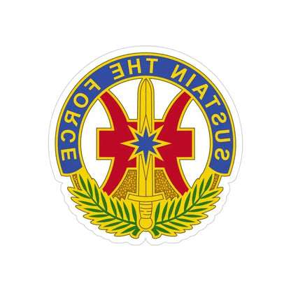 8 Sustainment Command 2 (U.S. Army) REVERSE PRINT Transparent Die-Cut STICKER - The Sticker Space