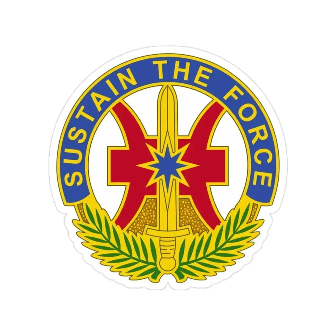 8 Sustainment Command 2 (U.S. Army) Transparent STICKER Die-Cut Vinyl Decal 2 Inch - The Sticker Space
