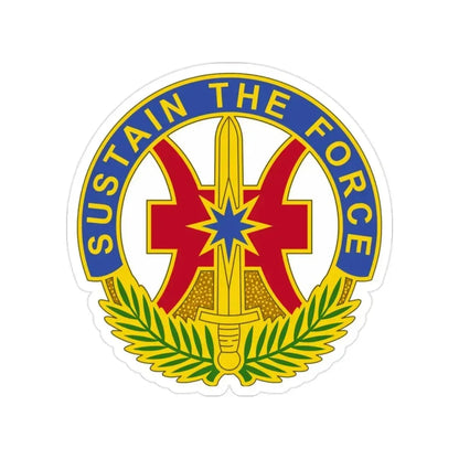 8 Sustainment Command 2 (U.S. Army) Transparent STICKER Die-Cut Vinyl Decal 2 Inch - The Sticker Space