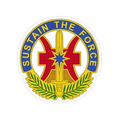 8 Sustainment Command 2 (U.S. Army) Transparent STICKER Die-Cut Vinyl Decal 3 Inch - The Sticker Space