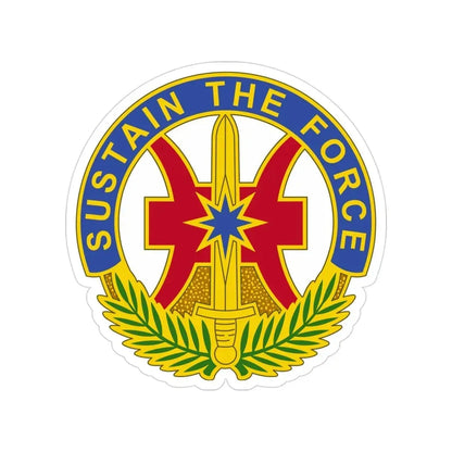 8 Sustainment Command 2 (U.S. Army) Transparent STICKER Die-Cut Vinyl Decal 3 Inch - The Sticker Space