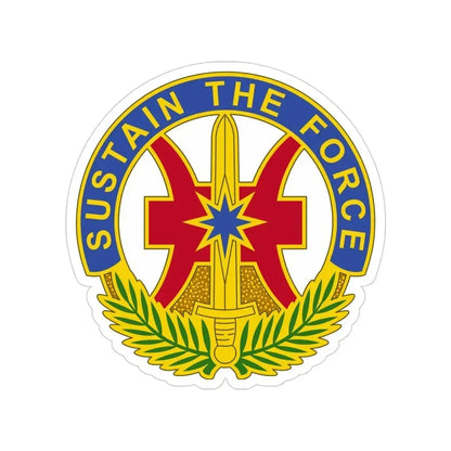8 Sustainment Command 2 (U.S. Army) Transparent STICKER Die-Cut Vinyl Decal 4 Inch - The Sticker Space