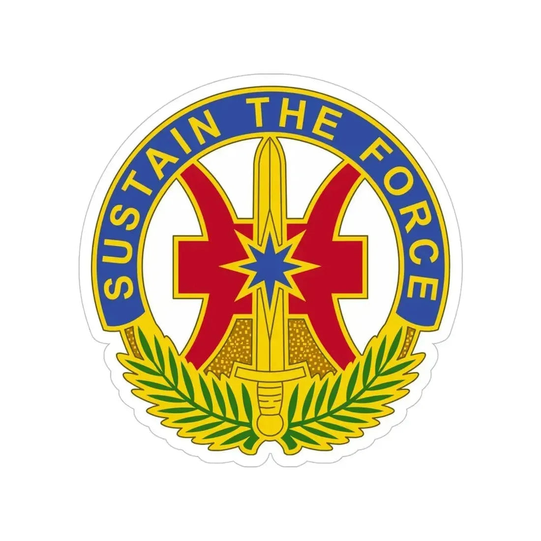 8 Sustainment Command 2 (U.S. Army) Transparent STICKER Die-Cut Vinyl Decal 5 Inch - The Sticker Space