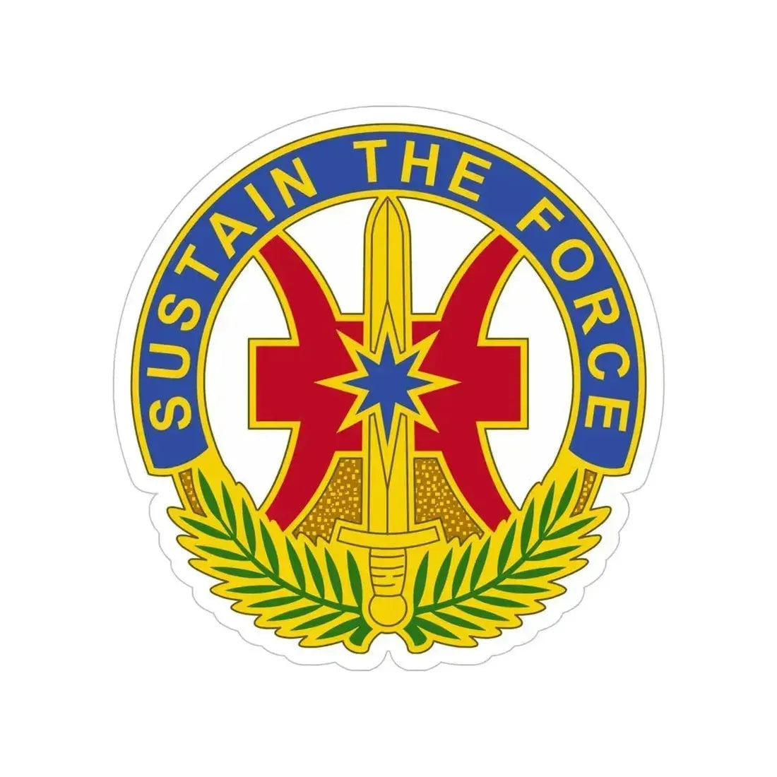 8 Sustainment Command 2 (U.S. Army) Transparent STICKER Die-Cut Vinyl Decal 6 Inch - The Sticker Space
