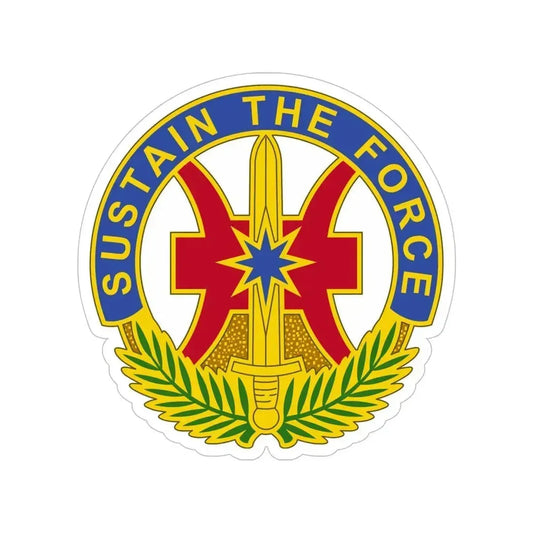8 Sustainment Command 2 (U.S. Army) Transparent STICKER Die-Cut Vinyl Decal 6 Inch - The Sticker Space